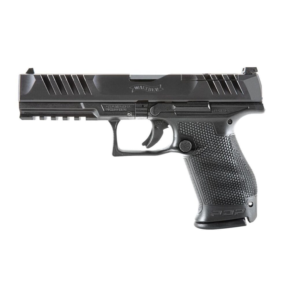 Walther Optic Ready Compact PDP Handgun 9mm Luger 15rd Magazines(2) 5″ Barrel Black