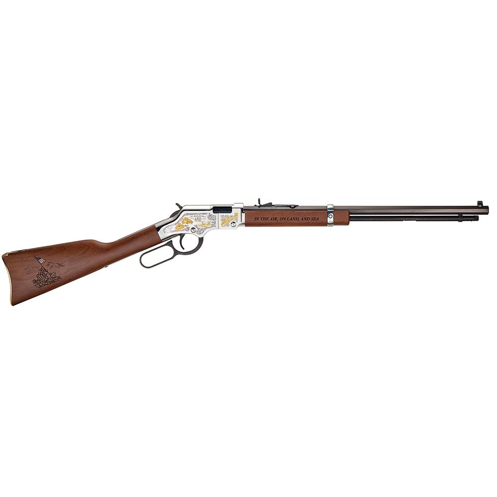 Henry USMC Spirit of the Corps Tribute Edition Rifle .22 LR 16rd Capacity 20″ Barrel Walnut