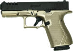 GLFA 19 STRIKER 9MM 4″ 15 SHOT – BLACK SLIDE PLATINUM FRAME - View 2