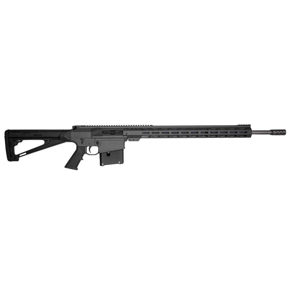GLFA  AR Long Action Rifle 6.5 PRC 5rd Magazine 24″ Barrel MLOK Handguard Sniper Grey Cerakote
