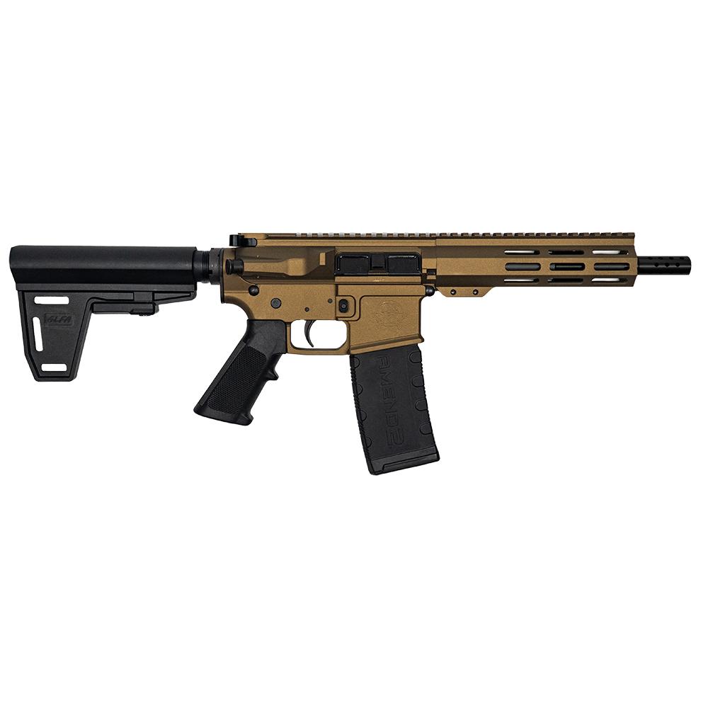 GLFA 223 Wylde Braced Pistol .223 Wylde 30rd Magazine 7.5″ Nitride Barrel Bronze Finish