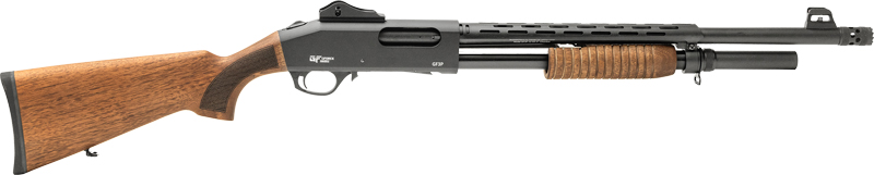 GFORCE ARMS PUMPERNICKEL GFP3 – 12GA 18.5″ 5RD NICKEL/WALNUT