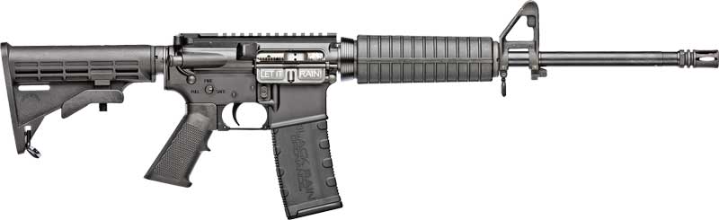 BLACK RAIN A2 5.56 RIFLE – 16″ ANODIZED BLACK 30RD