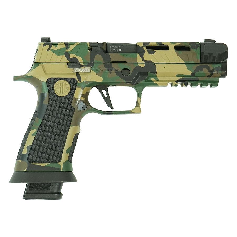 Sig Sauer P320 Spectre Comp Handgun 9mm Luger 21rd Magazines (2) 4.6″ Barrel Woodland Camo SC81