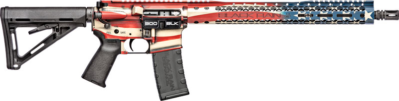 BLACK RAIN SPEC+ PATRIOT RIFLE – 300BLK 16″ AMERICAN FLAG 30RD