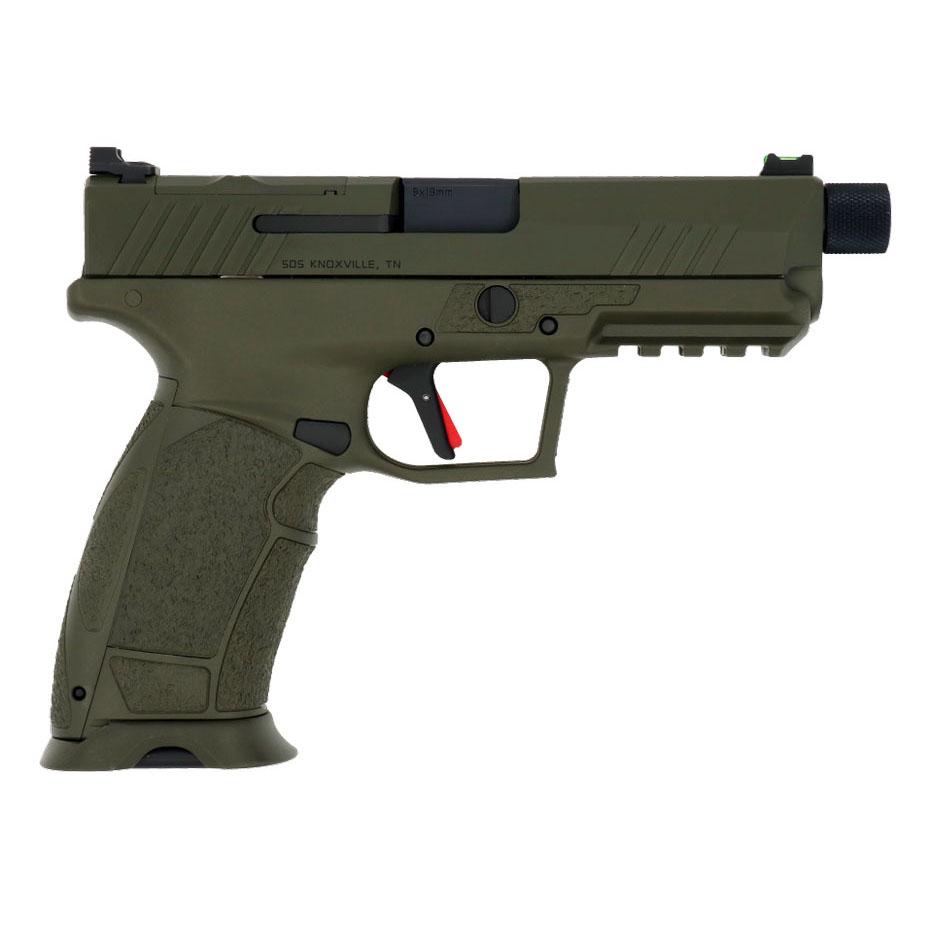 Tisas PX-9 Gen 3 Duty-TH Handgun 9mm Luger 18 & 20rd Magazines 4.69″ Barrel OD Green
