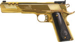 IVER JOHNSON EAGLE XL PORTED – 45ACP 6″ 24K GOLD BLACK WOOD - View 2