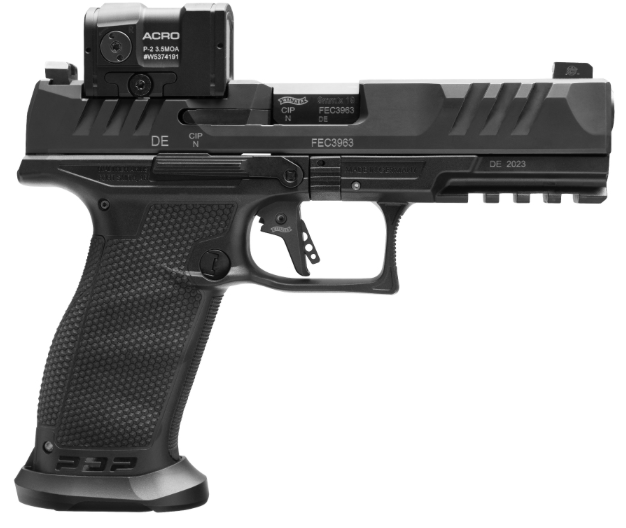 WALTHER PDP FS PROFESSIONAL ACRO 9MM 4.5″ BLK 3-18RDS FLARED MAGWELL