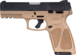 TAURUS G3 9MM 15-SHOT 3-DOT – ADJ. TAN/BLACK POLYMER - View 2