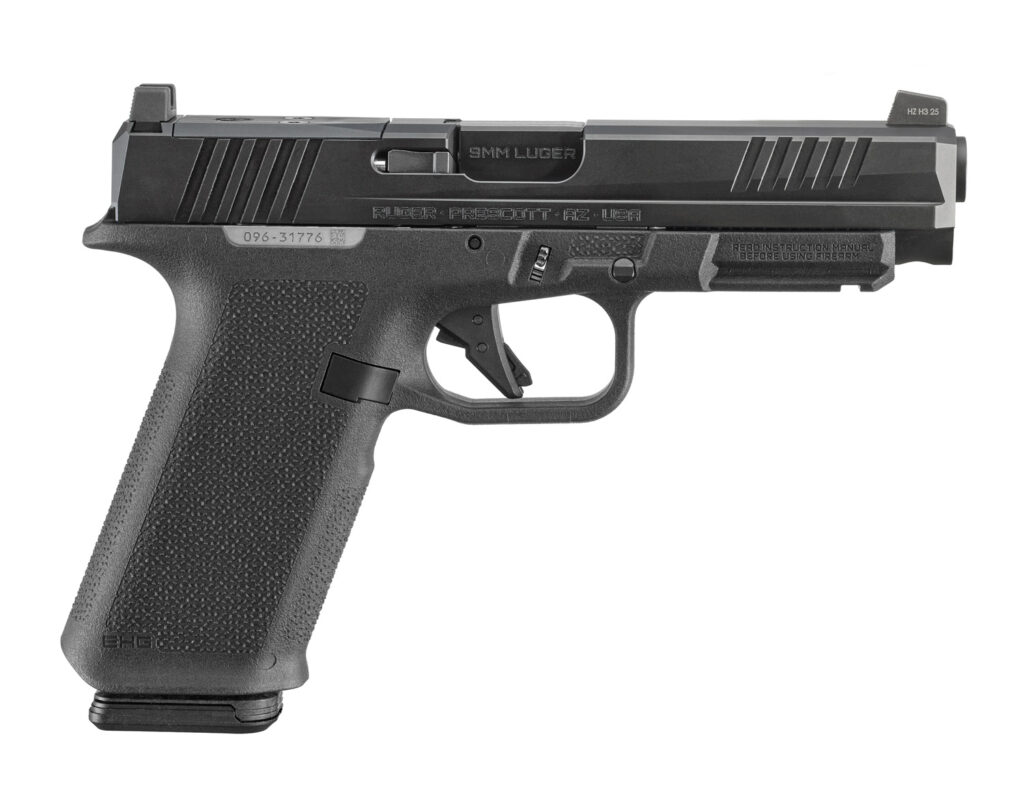 RUGER RXM 9MM PISTOL 4.5″ BBL BLACK MAGPUL EHG, O.R. 2-17RD MAGS