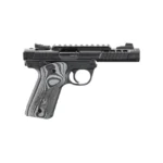 RUGER MRK IV 22/45 LITE 22LR 4.4″ BARREL, BLACK ANODIZED, OVERSIZD HOGUE GRIP PLATES 2-10RD MAGS - View 2
