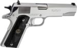 IVER JOHNSON 1911A1 38 SUPER – 5″ FS 9RD CHROME BLACK PEARL - View 1
