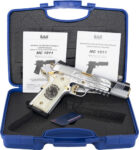 GIRSAN MC1911S LIBERADORE – 38 SUPER CHROME/GOLD ENGR. 8RD - View 3