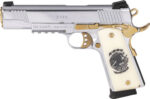 GIRSAN MC1911S LIBERADORE – 38 SUPER CHROME/GOLD ENGR. 8RD - View 6