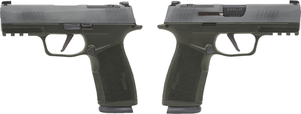 SIG SAUER P365 X-MACRO 9MM PSTL 3.7″ CRUSHED SILVER BATTLEWORN 2-17RD MAGAZINES