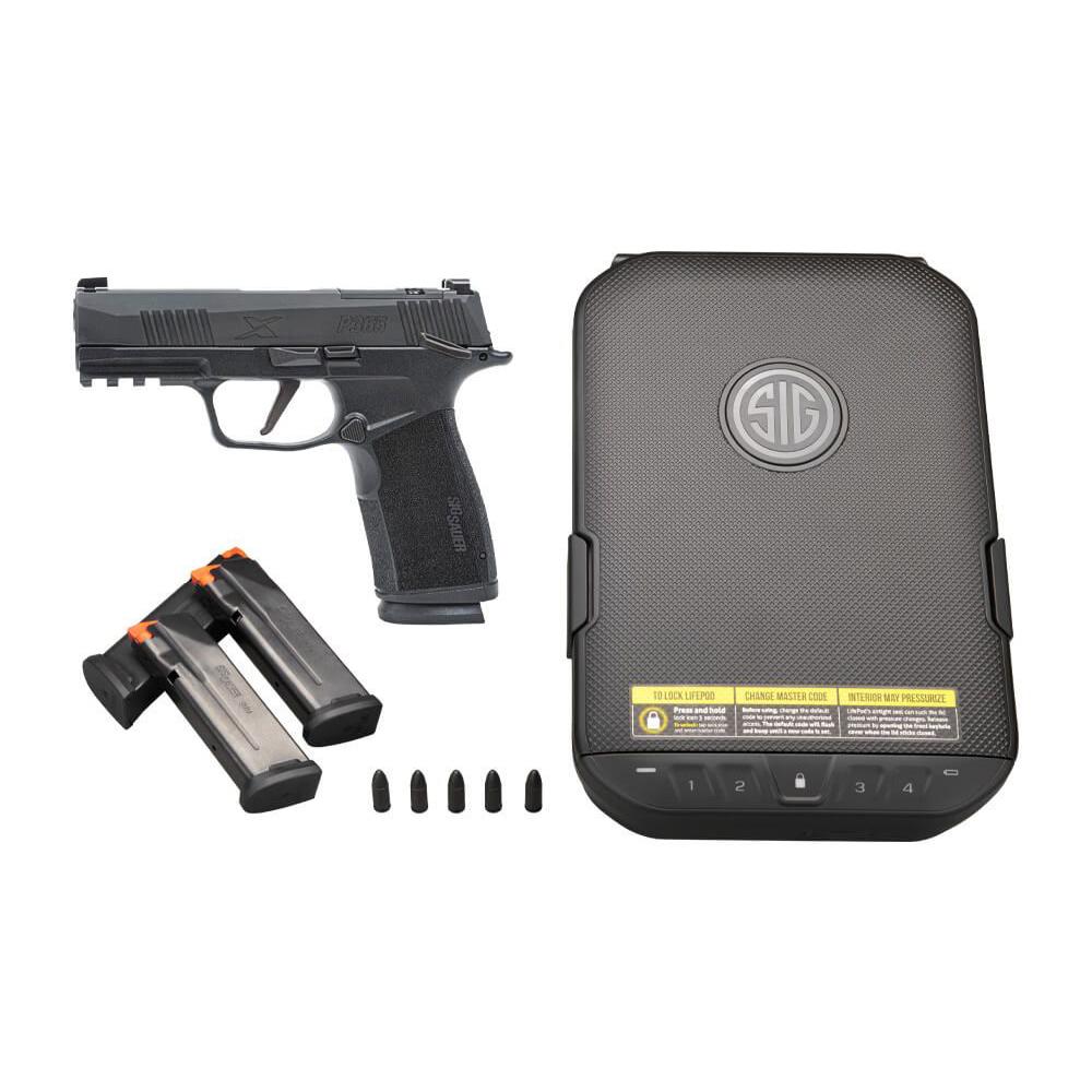 Sig Sauer P365 XMACRO Kit 9mm Luger 17rd Magazines(3) 3.7″ Barrel Dummy Rounds Certificate for LifePod