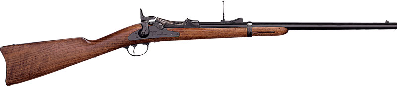PEDERSOLI SPRINGFIELD TRAPDOOR – CARBINE 45-70 BLUED WALNUT