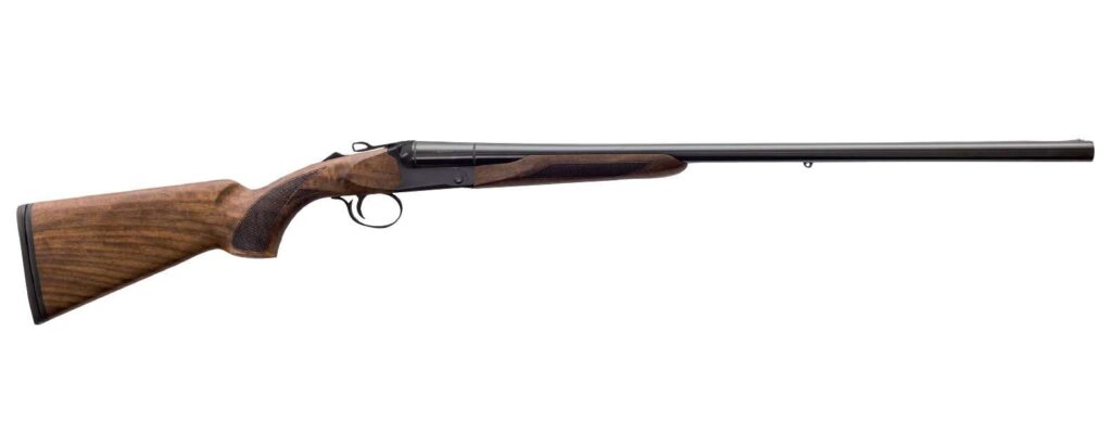 CHARLES DALY 500 FIELD SIDE BY SIDE 12GA 28IN BARREL 3IN CHAMBER GLOSS BLUED BARREL CHEREKED WALNUT STOCK 930.345