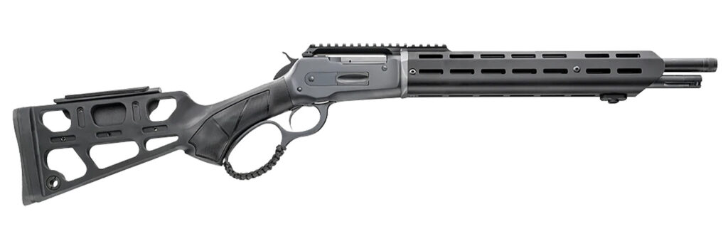 Chiappa Firearms 920439 Wildlands 86 45-70 4+1 16.50″ Black Anodized Steel Threaded Barrel, Matte Blued Picatinny Rail Steel Receiver, M-LOK Handguard, Skeletonized Black Synthetic Stock