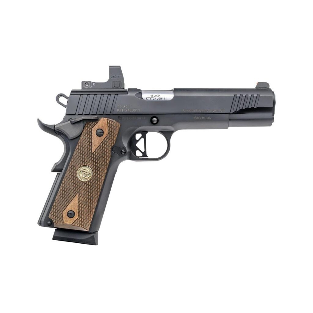 Chiappa 1911 Superior MRS Red Dot Handgun .45 ACP 5″ Barrel  Blued Frame Walnut Grips ZT Red Dot