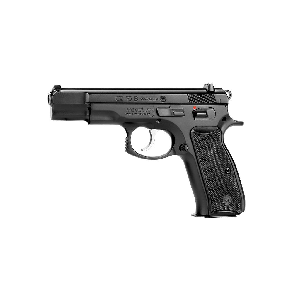 CZ 75 B Anniversary Elite Handgun 9mm Luger 16rd Magazines(2) 4.6″ Barrel Steel Frame Manual Safety