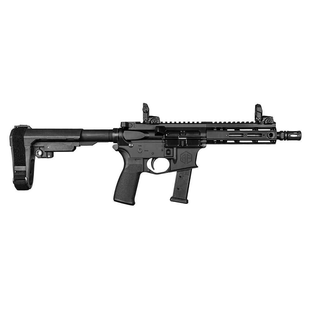 Alpha Foxtrot AF9-G Handgun 9mm Luger 20rd Magazine 7.5″ 1/2×28 Threaded Barrel with SBA 3 Brace