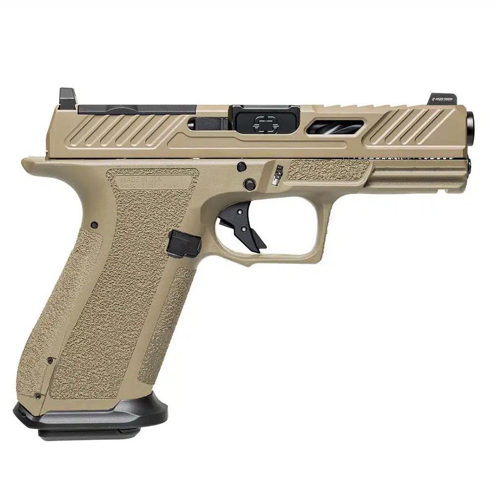Shadow Systems CA Compliant XR920 Handgun 9mm Luger 10rd Magazine(2) 4″ Spiral Black Barrel FDE Grip/Slide
