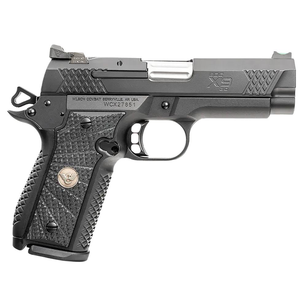 Wilson Combat EDC X9 2.0 Handgun 9mm Luger 15rd Magazine(2) 4″ Barrel Non-Lightrail Armor-Tuff Slide Anodize Frame