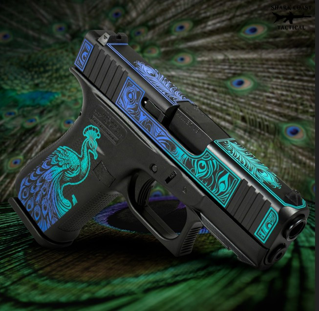 GLOCK 43X RMR CUT C4 PEACOCK 9MM 3.4IN BARREL 10RD UX4350204FRNPEA