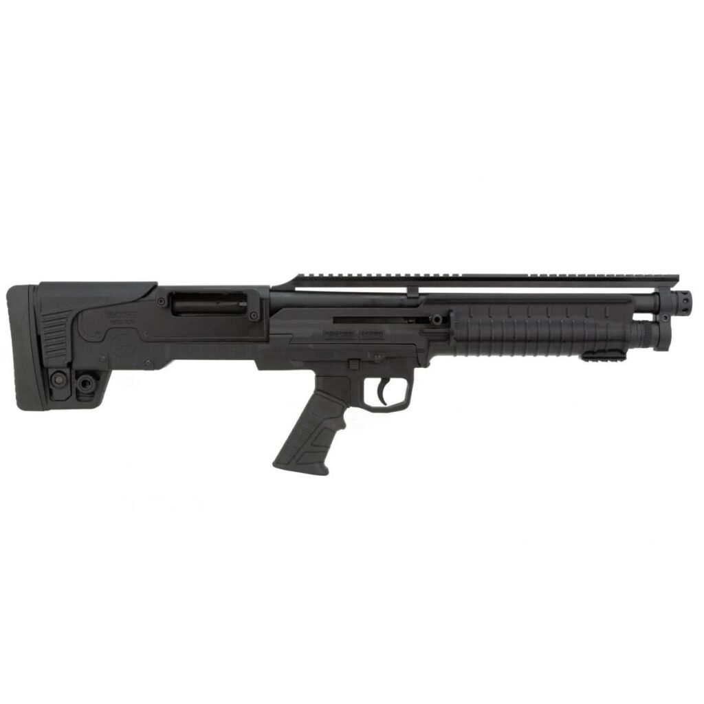 Escort BullTac Auto Shotgun 410 ga 3″ Chamber 5rd Magazine 18” Barrel Full Length Pic Rail & Pop Up Sights Black