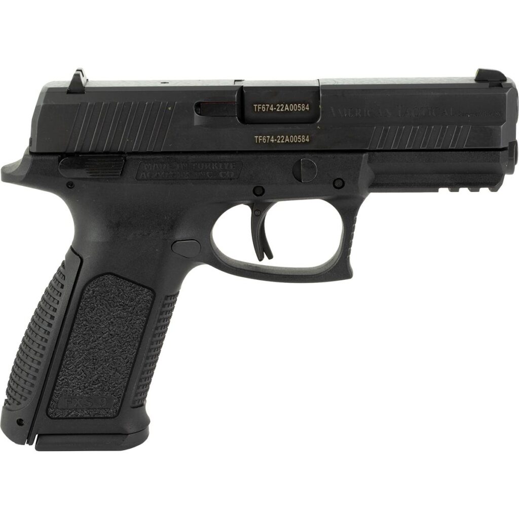 ATI HGA FXS9 Handgun 9mm Luger 10/rd CZ75 Magazine 4.1″ Barrel Black