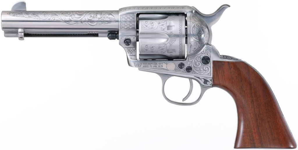 TF UBERTI 1873 CATTLEMAN 45LC 4.75 PHOTO ENGRV