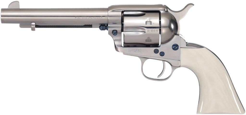 TF UBERTI 1873 NICKEL FI IVORY GRIP 5.5 .45LC