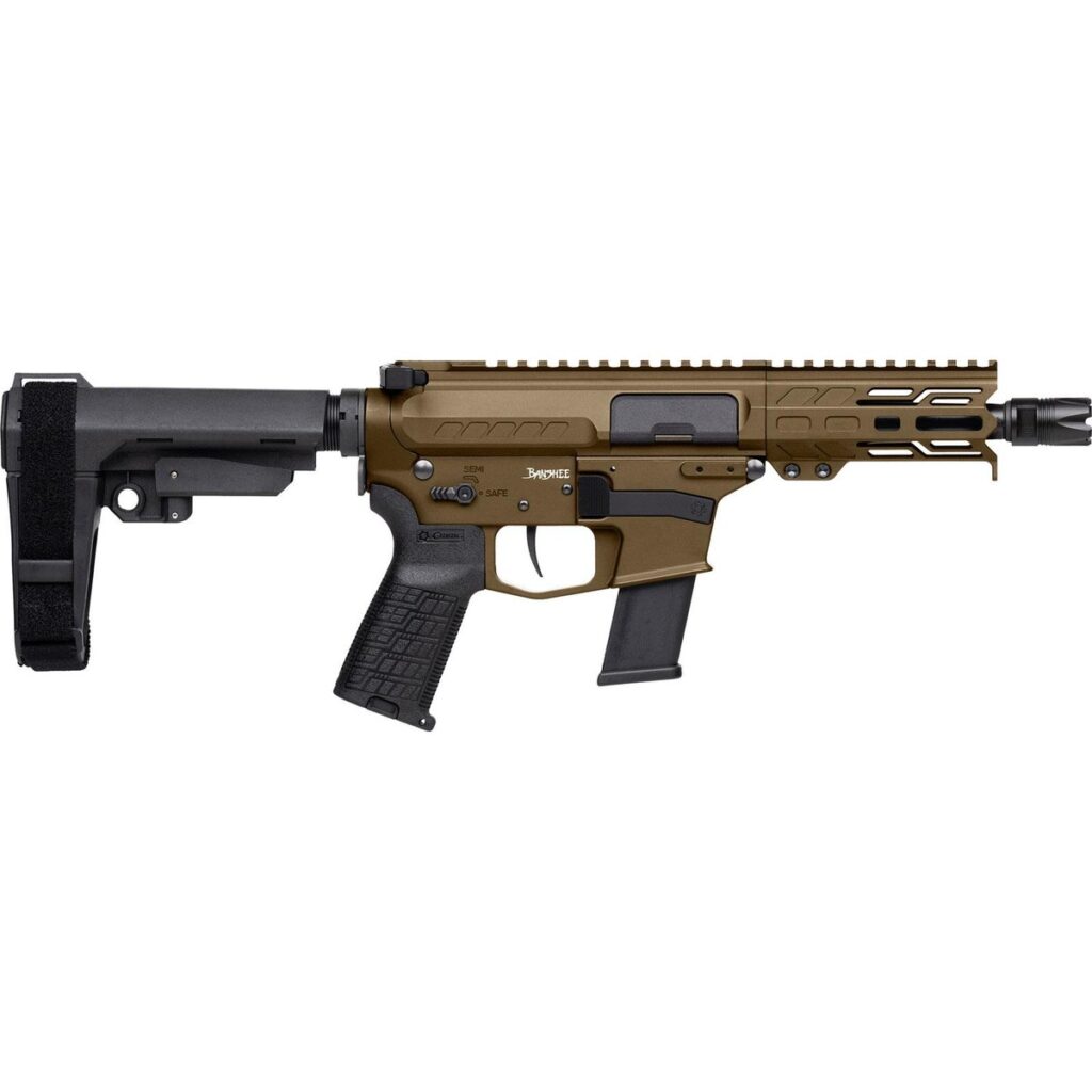 CMMG Banshee Fixed Ejector MkG Pistol .45 Auto 13rd Magazine 5” Barrel Midnight Bronze w/Brace