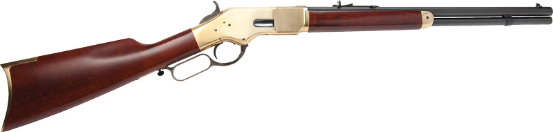 CIMARRON 1866 YELLOWBOY 38-40 – 24″ OCTAGON BRASS/BLUED WALNUT