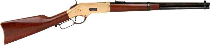 CIMARRON 1866 YELLOWBOY 45LC – 19″ SR CARBINE BLUED WALNUT