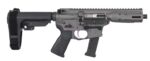 LWRC IC-9 9MM 5.7IN BARREL 33RD TUNGSTEN GREY PISTOL WITH SBA3 BRACE ICP9TG5KSBA3