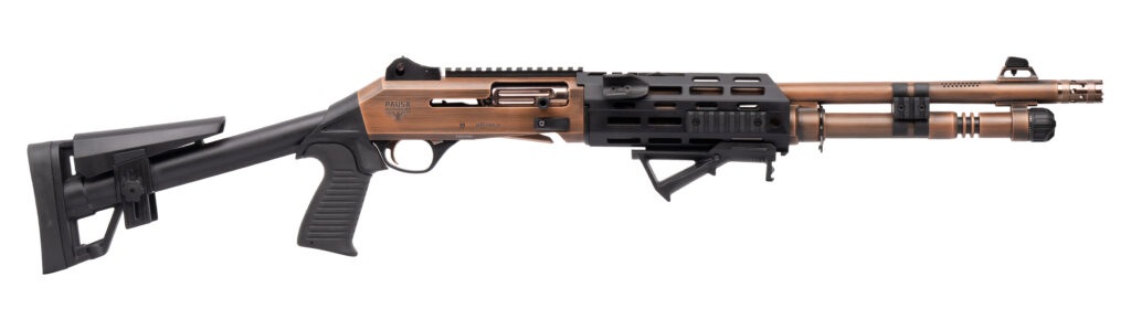 PANZER ARMS M4 PRO AI TACTICAL 12G 18.5″ BBL, DISTRESSED COPPER/BRONZE DETAILS