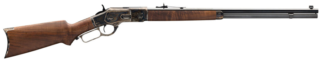 Winchester Guns 534228141 Model 1873 Sporter 45 Colt (LC) 14+1 Cap 24″ Octagon Barrel Color Case Hardened Rec Satin Oiled Walnut Fixed Pistol Grip Stock Right Hand (Full Size)