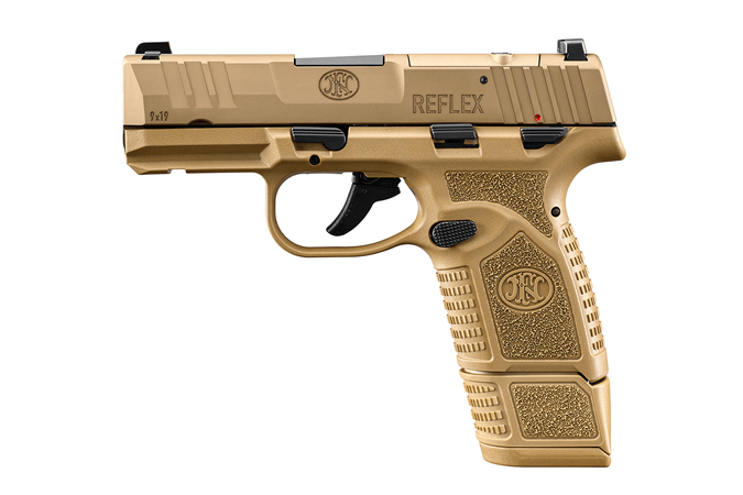 FN REFLEX MRD MS 9MM FDE PSTL 3.3″ 1-11RD 1-15RD
