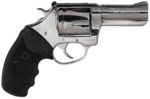 Charter Arms 73539 Mag Pug  Large 357 Mag, 5 Shot 3" High Polished Stainless Steel Barrel, Cylinder & Frame w/Black Finger Grooved Rubber Grip