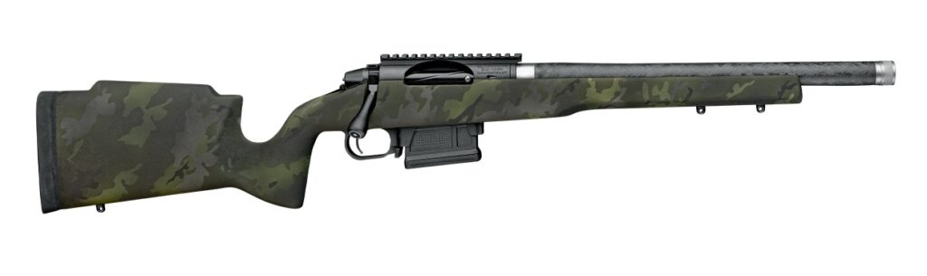 Proof Research 151624 Elevation MTR 2.0 7mm BC 3+1 16.50″ Carbon Fiber Match Grade Threaded Barrel, Black Receiver w/Picatinny Rail, Midnight Camo Proof Fixed Carbon Fiber Stock, Right Hand