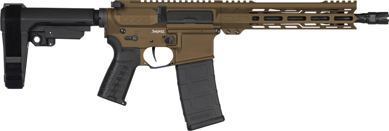 CMMG PISTOL BANSHEE MK4 5.56MM – 10.5″ 30RD W/RIP BRACE BRONZE