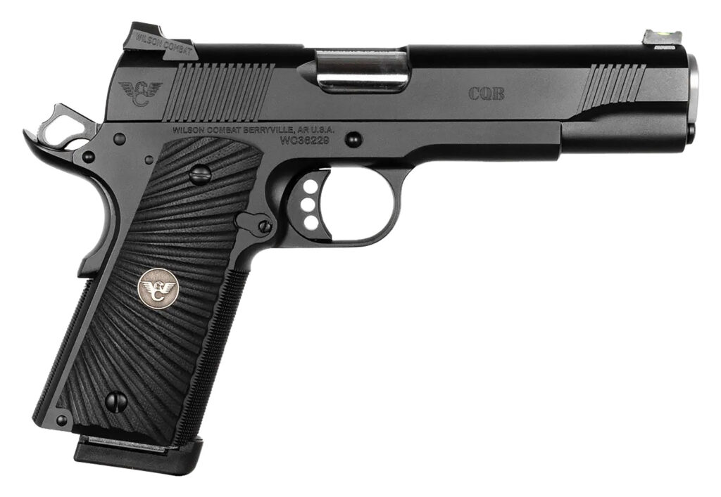 Wilson Combat CQBFS45 CQB  45 ACP 8+1 5″ Full Size Carbon Steel Slide G10 Starburst Grip