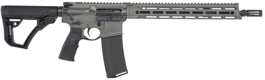 Daniel Defense 0212801219047 DDM4 V7 SLW 5.56x45mm NATO 14.50″ 32+1 Deep Woods Green Cerakote 6 Position w/SoftTouch Overmolding Stock