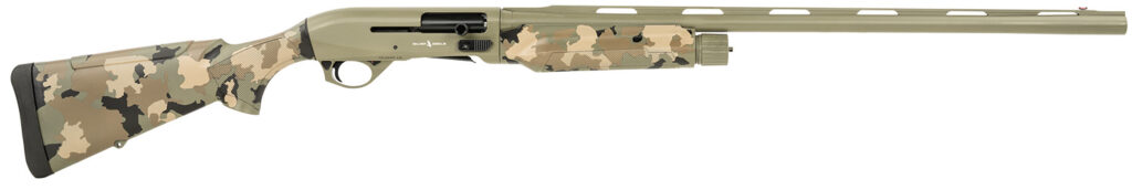 Silver Eagle Arms A21228OS3 Alpha 2  12 Gauge 3″ 4+1 28″ Green Cerakote Chrome Lined Vent Rib Barrel & Steel Receiver, Old School Camo Synthetic Fixed Stock