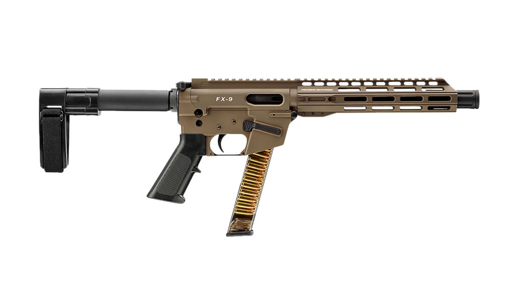 FREEDOM ORDNANCE FX9P10SBM-FDE FX9P  9mm Luger 10″ Flat Dark Earth
