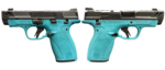 SMITH & WESSON PC BODYGUARD 2.0 CARRY COMP AZTEC TEAL FRM 380ACP PISTOL 3.1" M.S  1-10RD, 1-12RD MAG