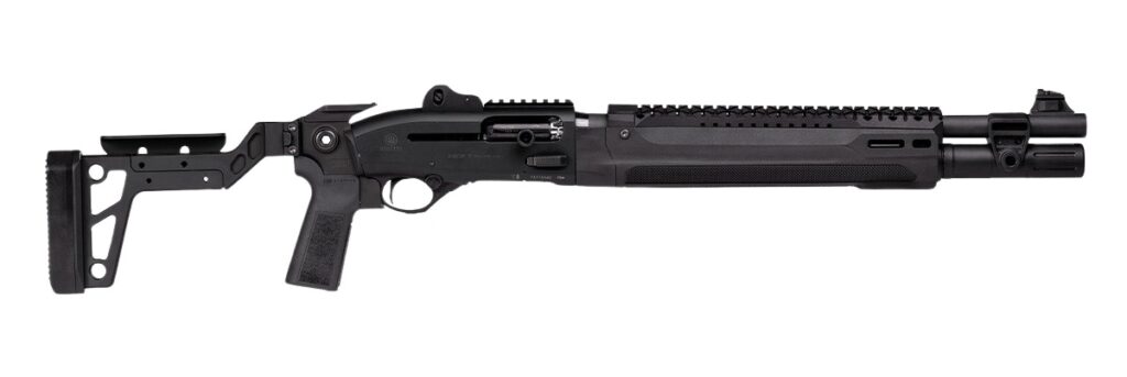 Langdon Tactical Tech LTT1301HBCFBLK Beretta 1301  3″ 7+1 18.50″ Black Heat Shield Barrel, Black Anodized Aluminum Receiver, Black Chisel Folding Synthetic Stock, Beretta Patrol Forend