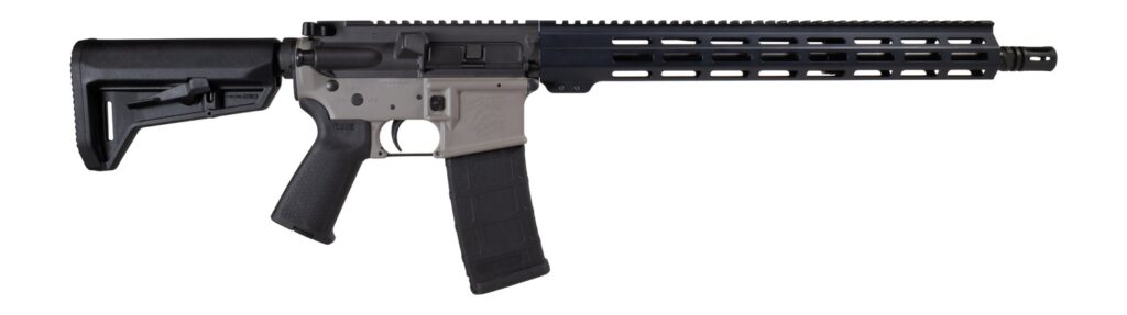 Shark Coast Tactical 300-039-1000-00 Maxim  5.56 NATO 30+1 16″ Black Nitride Threaded Barrel, Aluminum Receiver w/Picatinny Rail, M-LOK Handguard, Magpul Collapsible Black Polymer Stock, Magpul MOE Gr